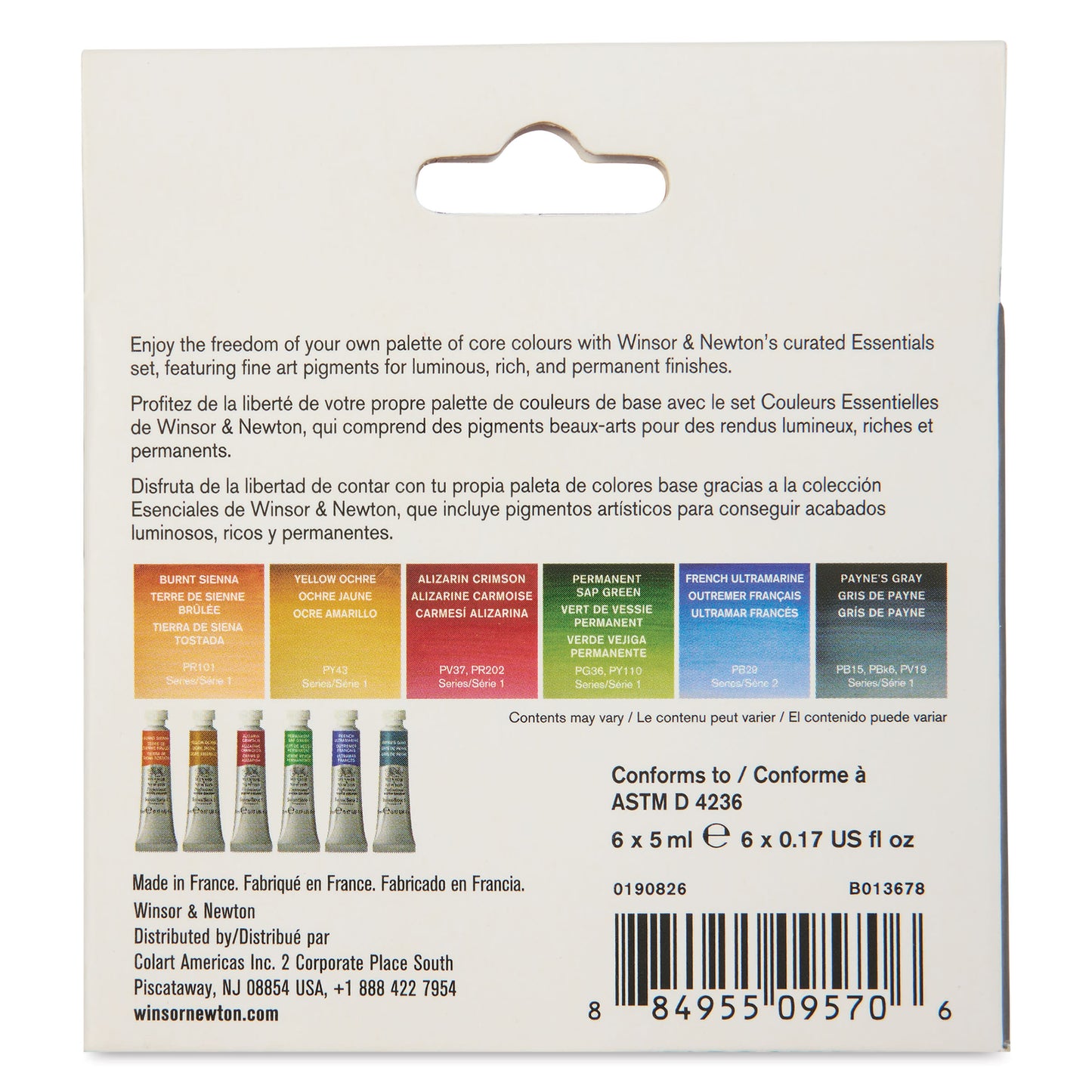 Winsor & Newton Professional Watercolor - Exclusive Set of 6, Essential Set, 5 ml