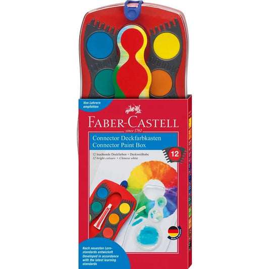 FABER CASTELL CONNECTOR PAINT BOX / 12 colors