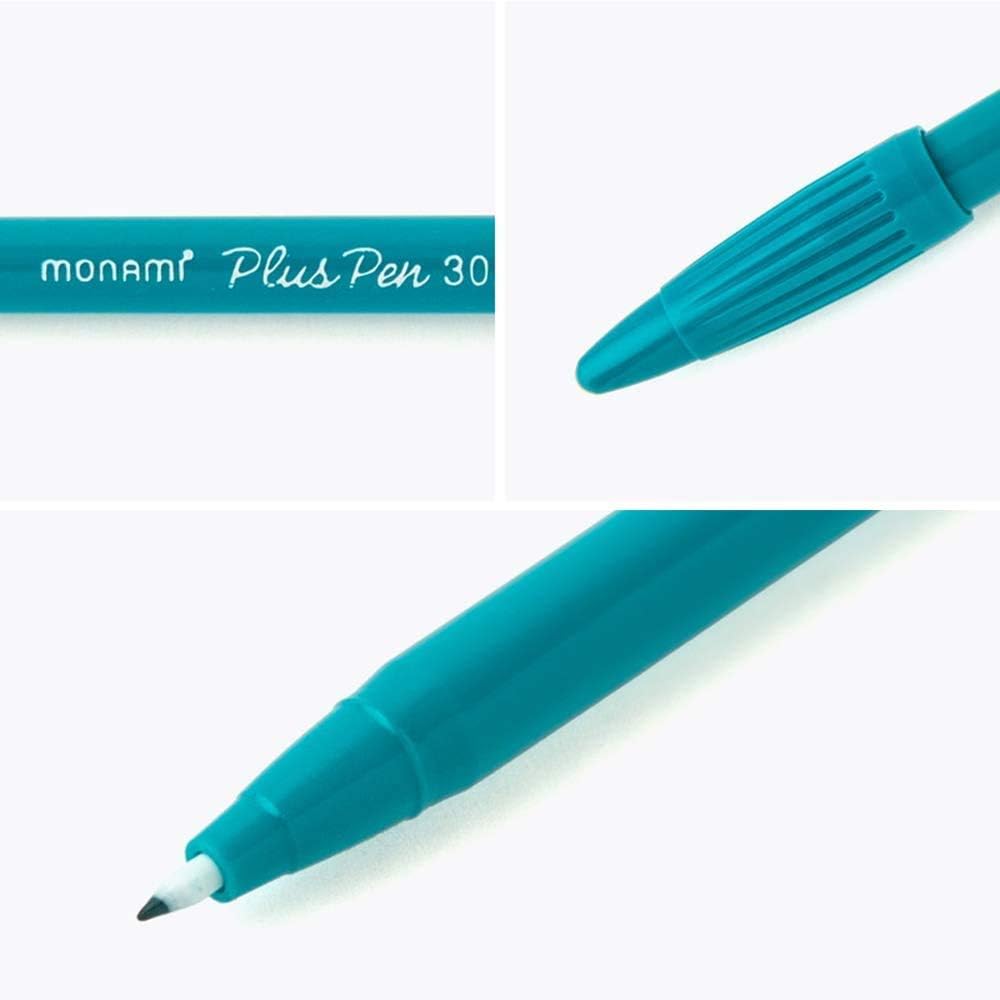 MONAMI Plus Pen 3000 bolígrafos de punta de fieltro, punta fina (0.016 in), para colorear, dibujar/diario, colores surtidos, paquete de 36 KEEPLIVINGFASTER