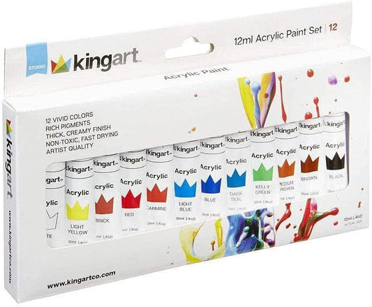 KINGART Studio - Pintura acrílica - juego de 12 colores