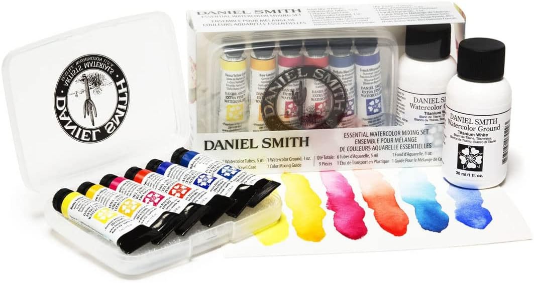 Daniel Smith Essentials Mixing - Pintura de acuarela, juego de 9 piezas, multicolor, 9 unidades KEEPLIVINGFASTER