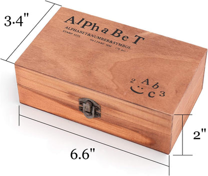 Tosnail 70 piezas de sellos rústicos de goma de madera con caja de almacenamiento para álbumes de recortes, tarjetas, manualidades