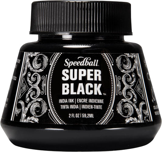 Speedball Tinta Super Black India, 2 onzas KEEPLIVINGFASTER