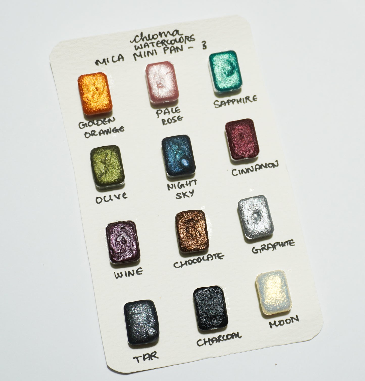 Acuarelas Artesanales: Mica 3 Mini Pans- Chroma Watercolors KEEPLIVINGFASTER