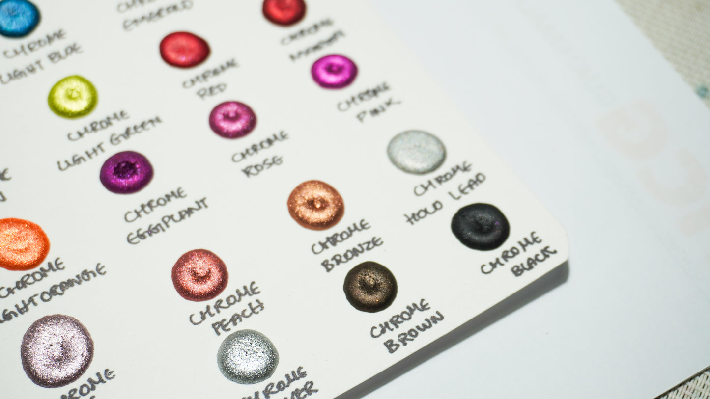 Acuarelas Artesanales:  Chrome Dot Cards - Chroma Watercolors