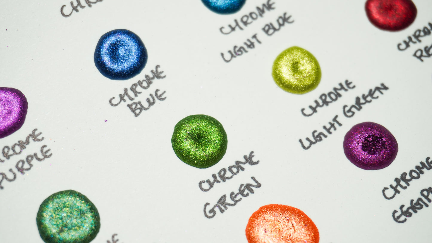 Acuarelas Artesanales:  Chrome Dot Cards - Chroma Watercolors