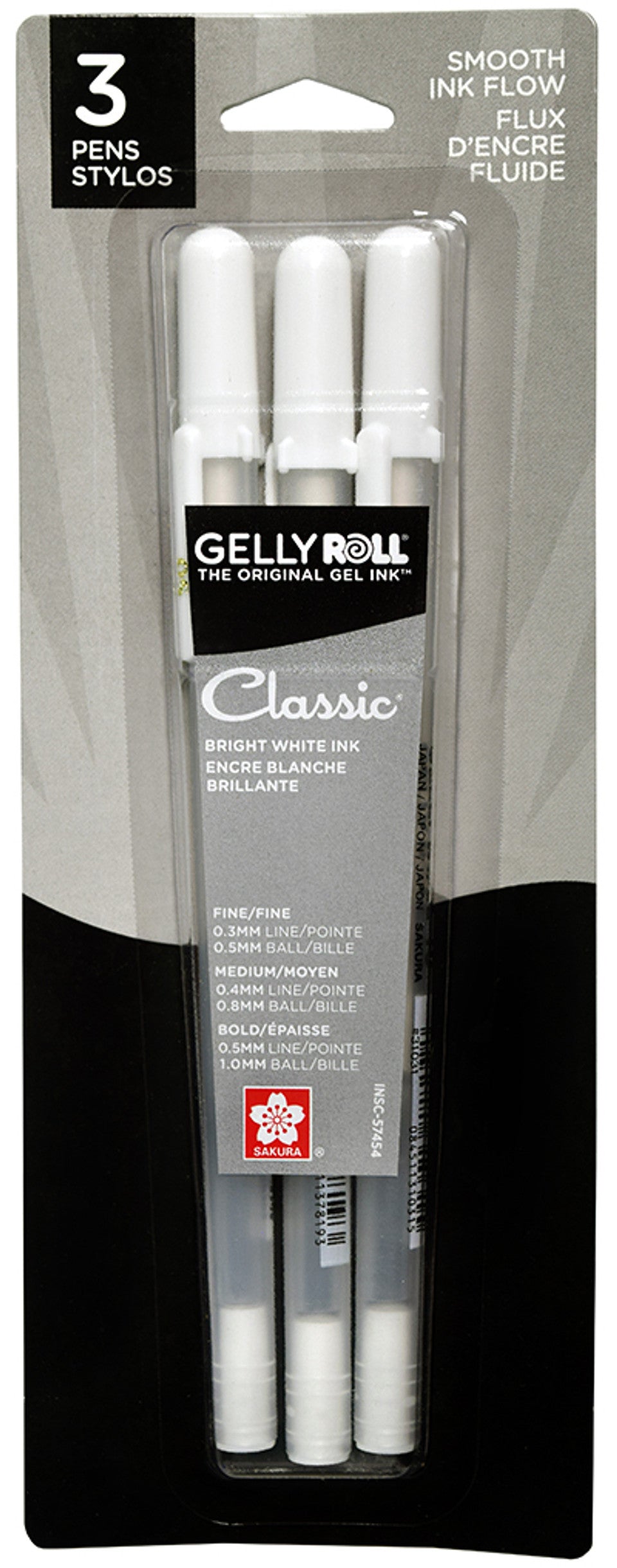 Sakura Gelly Roll Classic Blanco Paquete de 3 (08/05/10) KEEPLIVINGFASTER