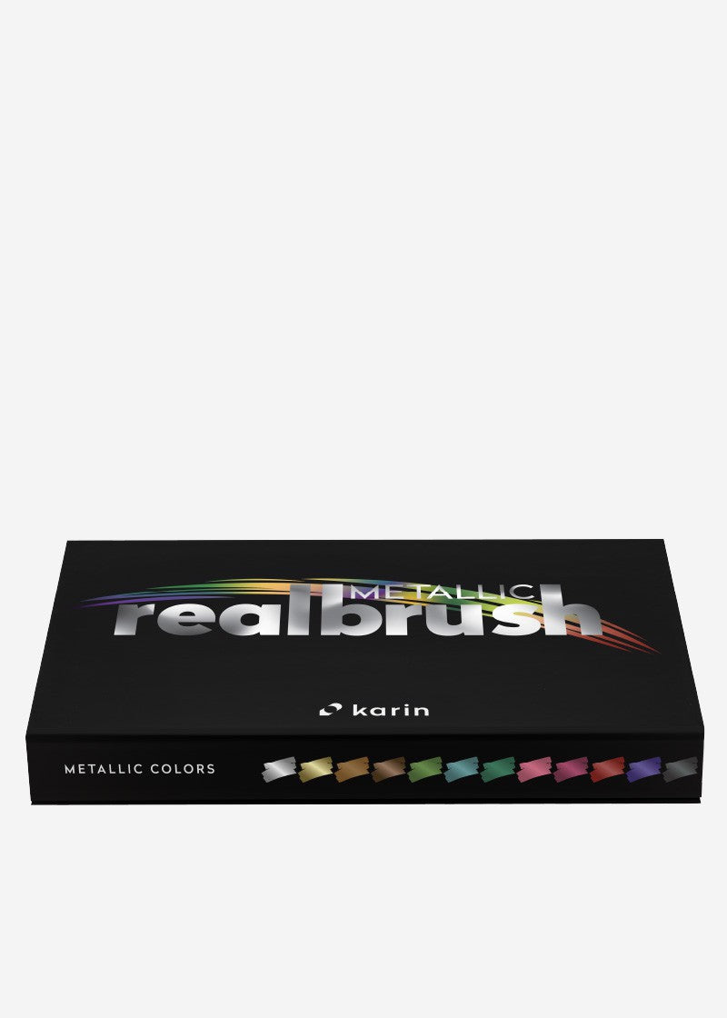 KARIN MARKERS - Realbrush METALLIC set de 12 KEEPLIVINGFASTER