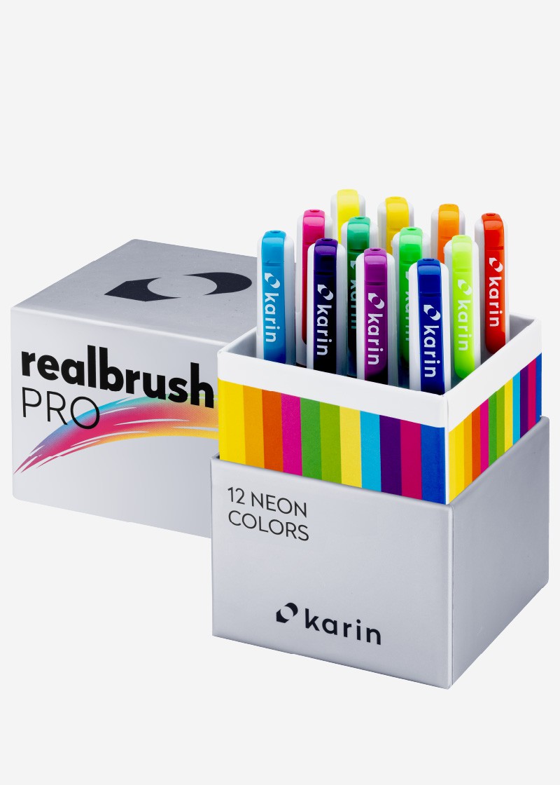 KARIN MARKERS - Realbrush PRO 12 pcs. Set  BASIC KEEPLIVINGFASTER