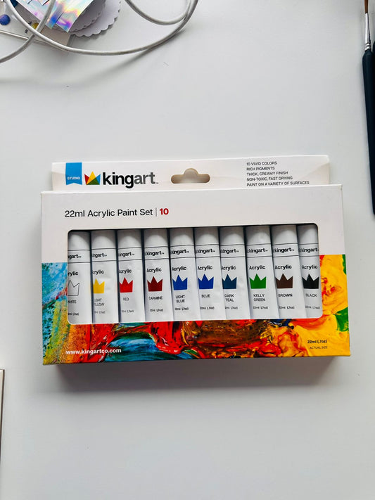 Kingart - Acrylic paint set / 10