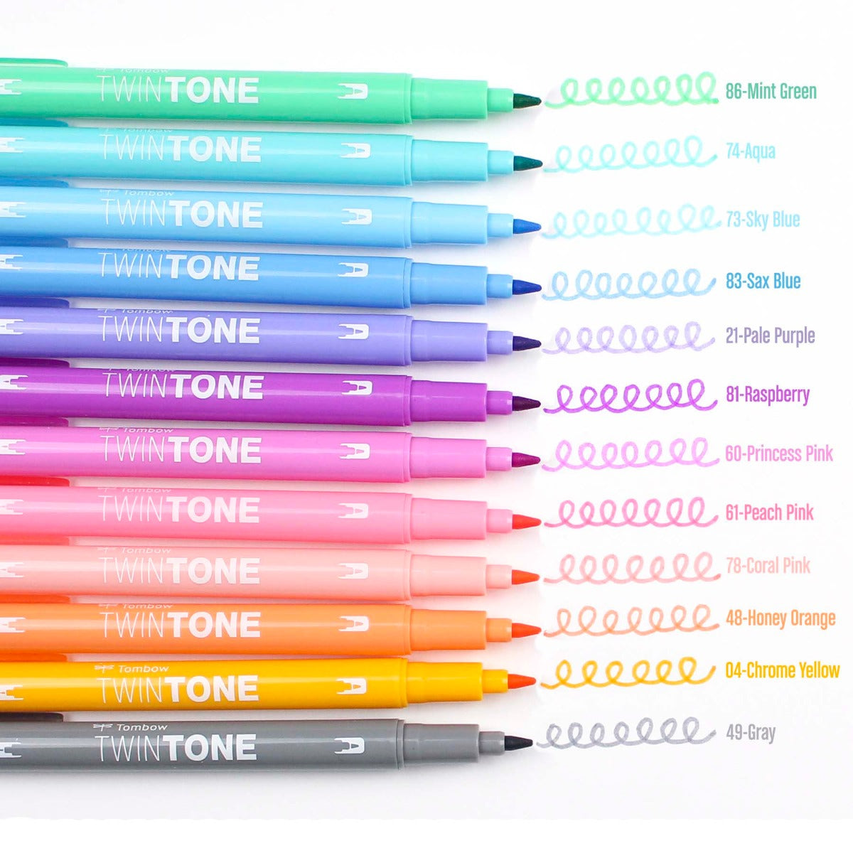 TwinTone Marker Set, 12-Pack Pastel